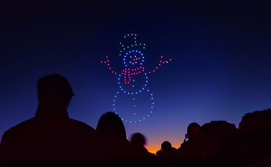 drone snowman